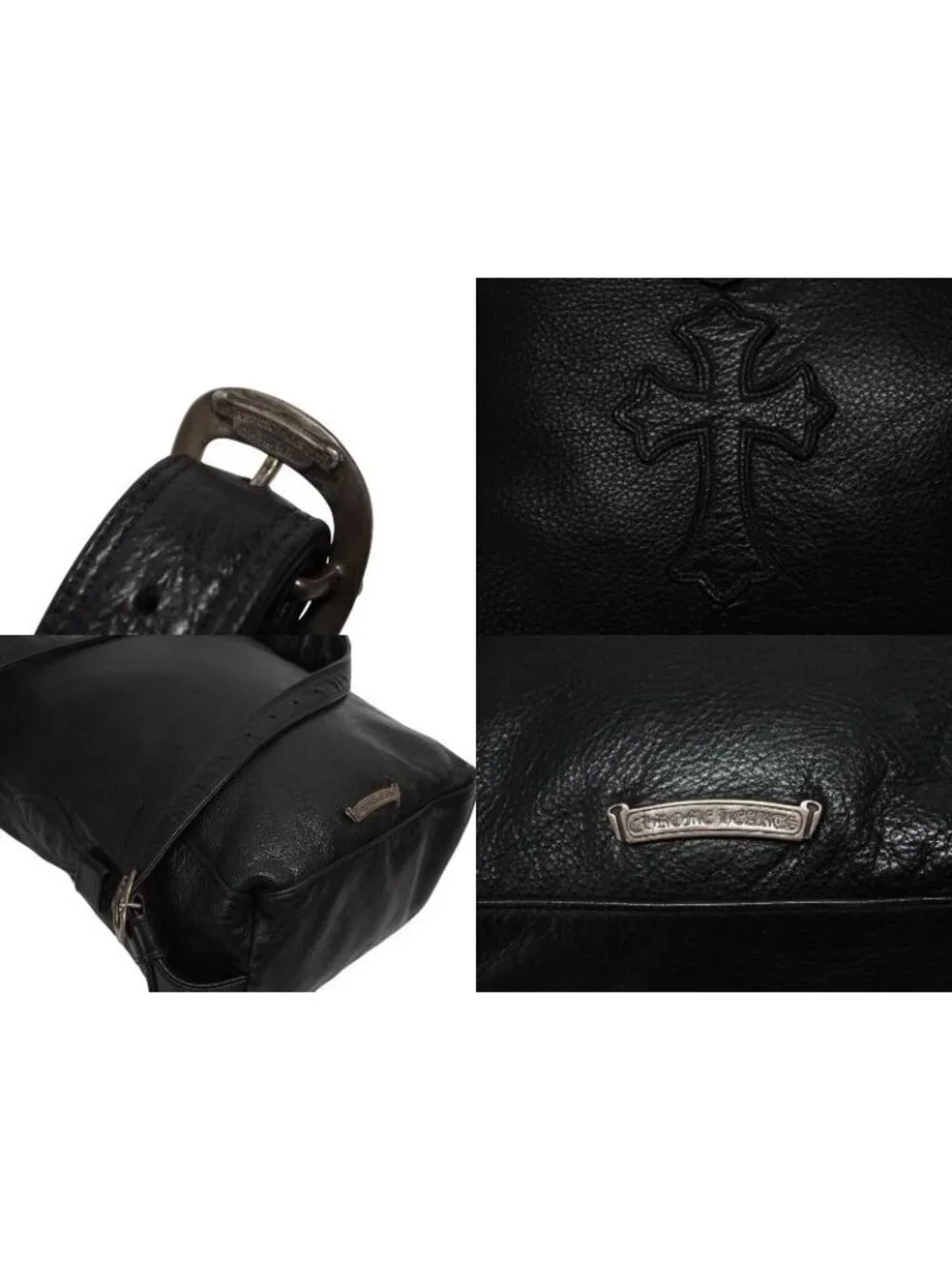 Chrome Hearts Lelo SM Shoulder Bag Cross Patch Cemetery 925 Sterling Silver